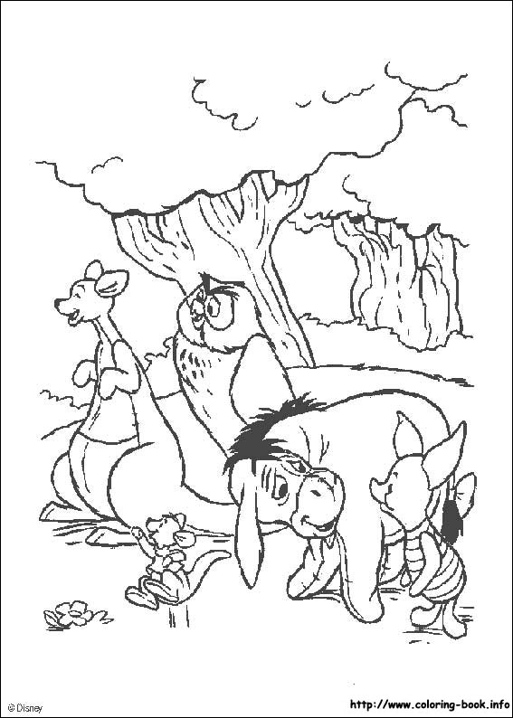 Winnie the Pooh coloring picture